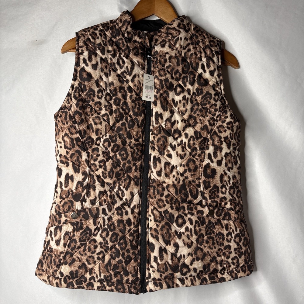 Princess Cruises Women M Reversible Sleeveless Zip Puffer Vest Jacket NEW